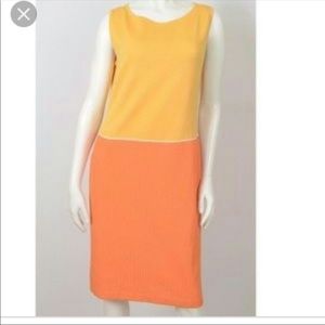 St John Collection ribbed Santana Knit dress